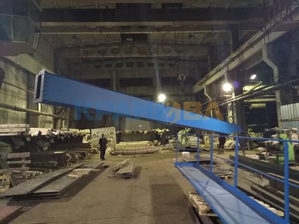 Кран мостовой двухбалочный грузоподъемностью 10 тонн пролетом 22,5 метра